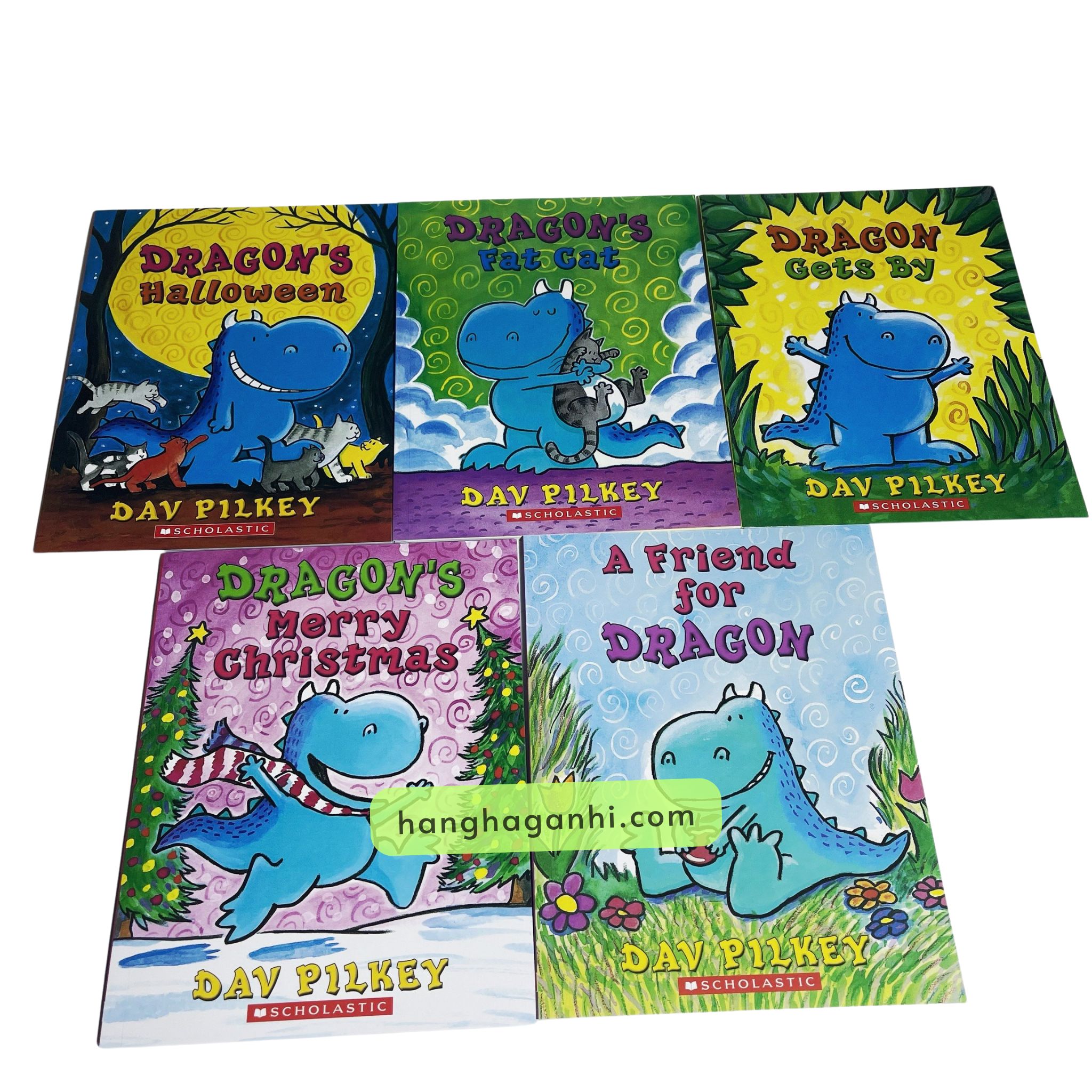 Truyện tranh Dragon Get by Dav Pilkey, bộ 5 cuốn nhập khẩu_thumbnail_0