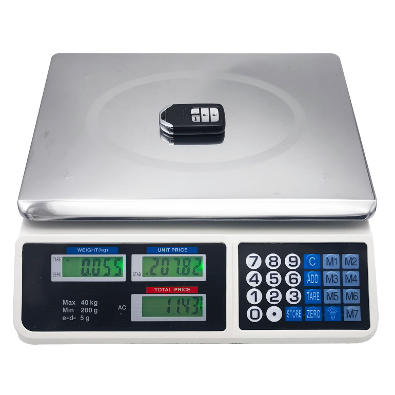 Cân điện tử tính tiền tải trọng 40kg - Cân bán hàng chống nước cao cấp_thumbnail_1
