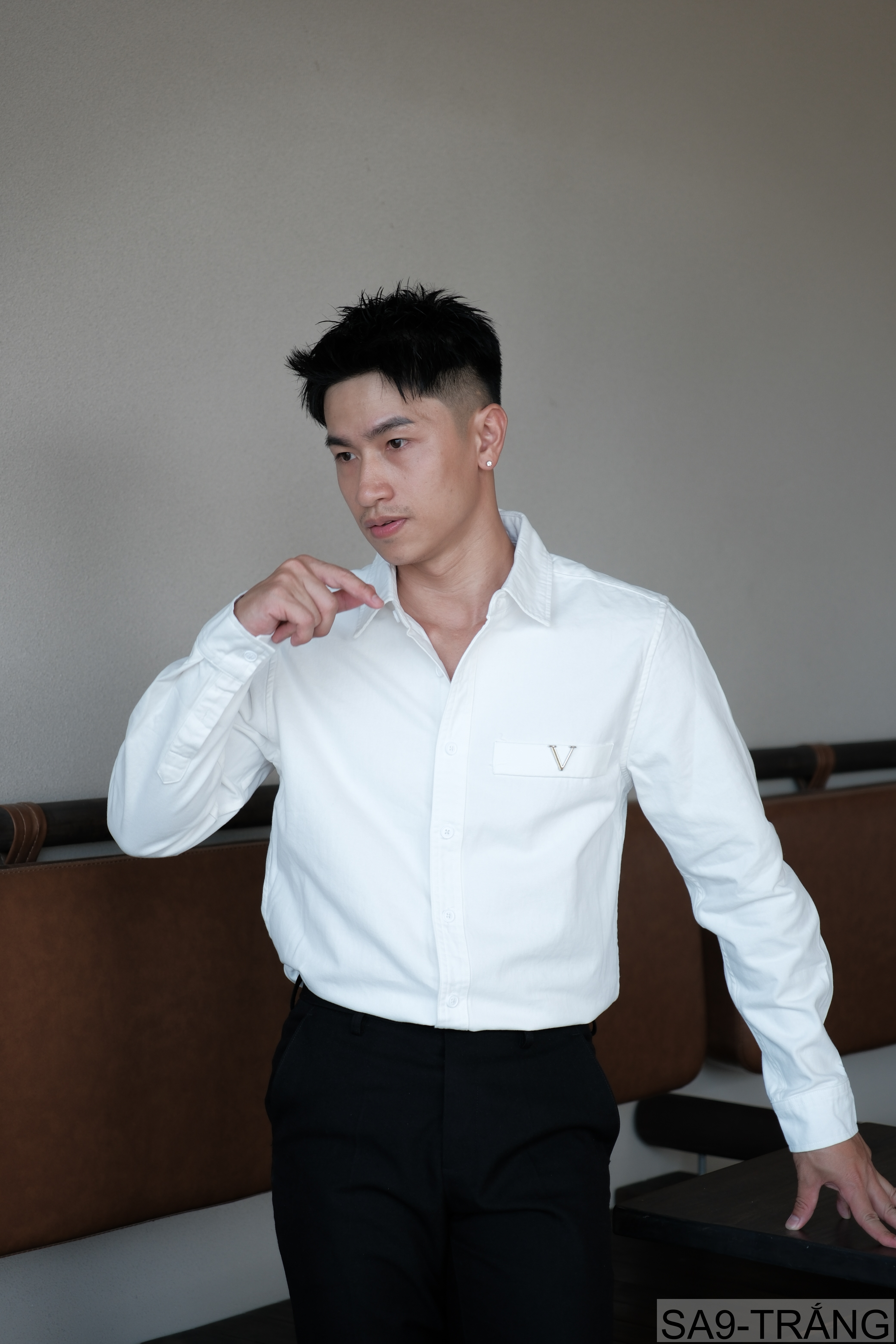 SA9 - Áo sơ mi nam dài tay phong cách Nhật Bản, chất cotton mềm mại, form rộng thoải mái