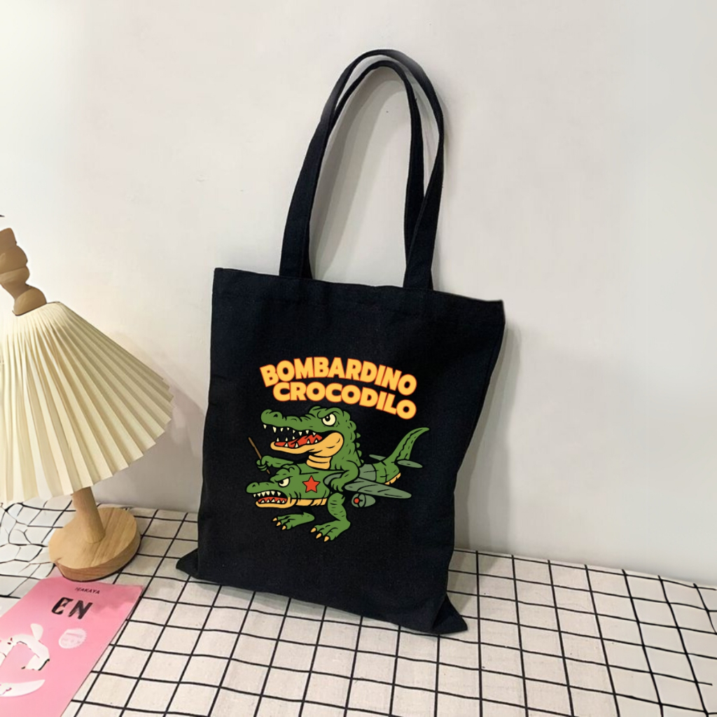 Túi tote in hình Brainrot - Túi vải canvas kích thước 33x37cm đựng vừa A4  và laptop - TOTE25_thumbnail_10