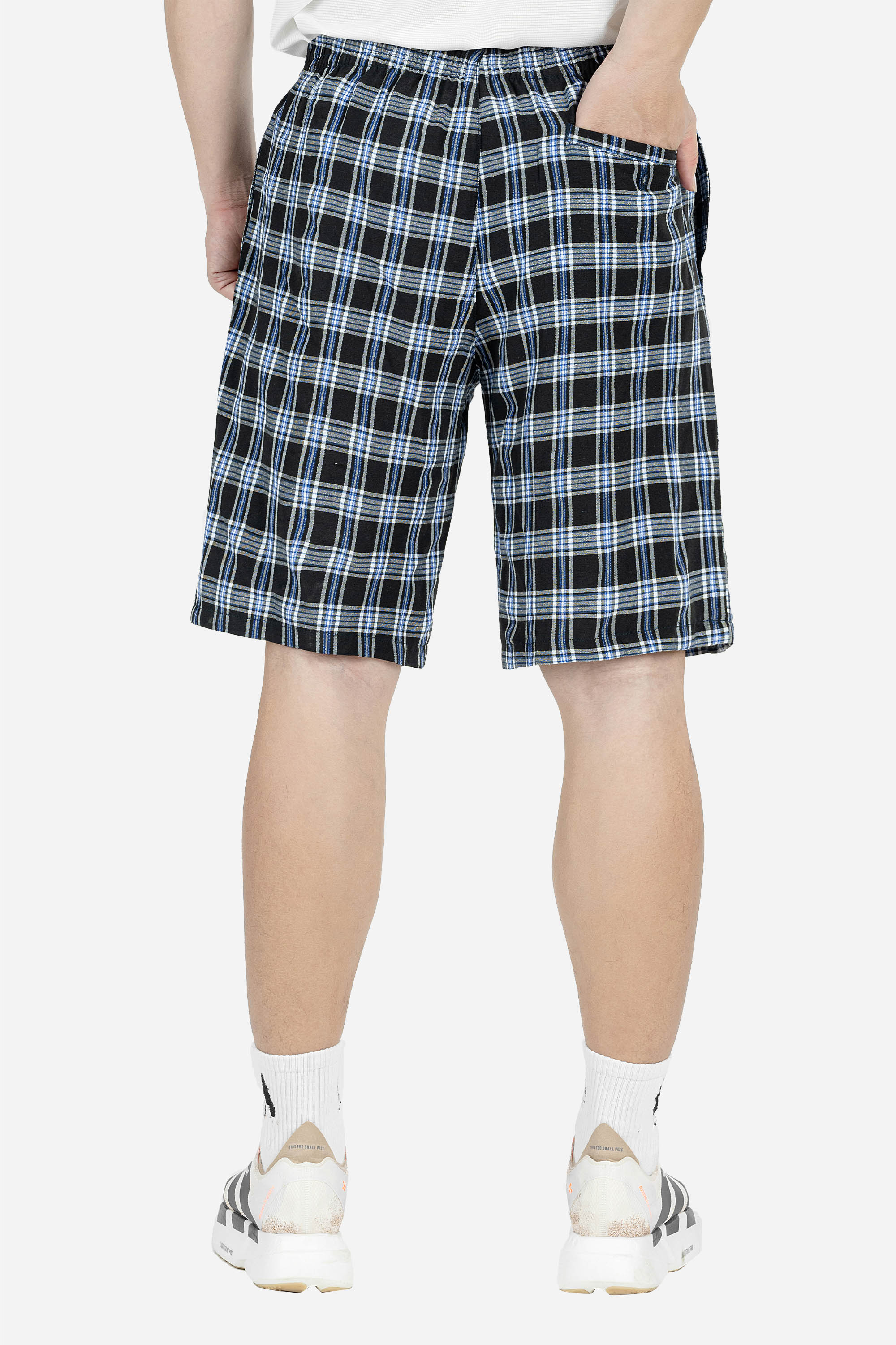 Quần Soọc Kẻ Caro Nam Trung Niên ANCHI Chất Liệu Cotton Dáng Suông Dài Qua Gối_thumbnail_10