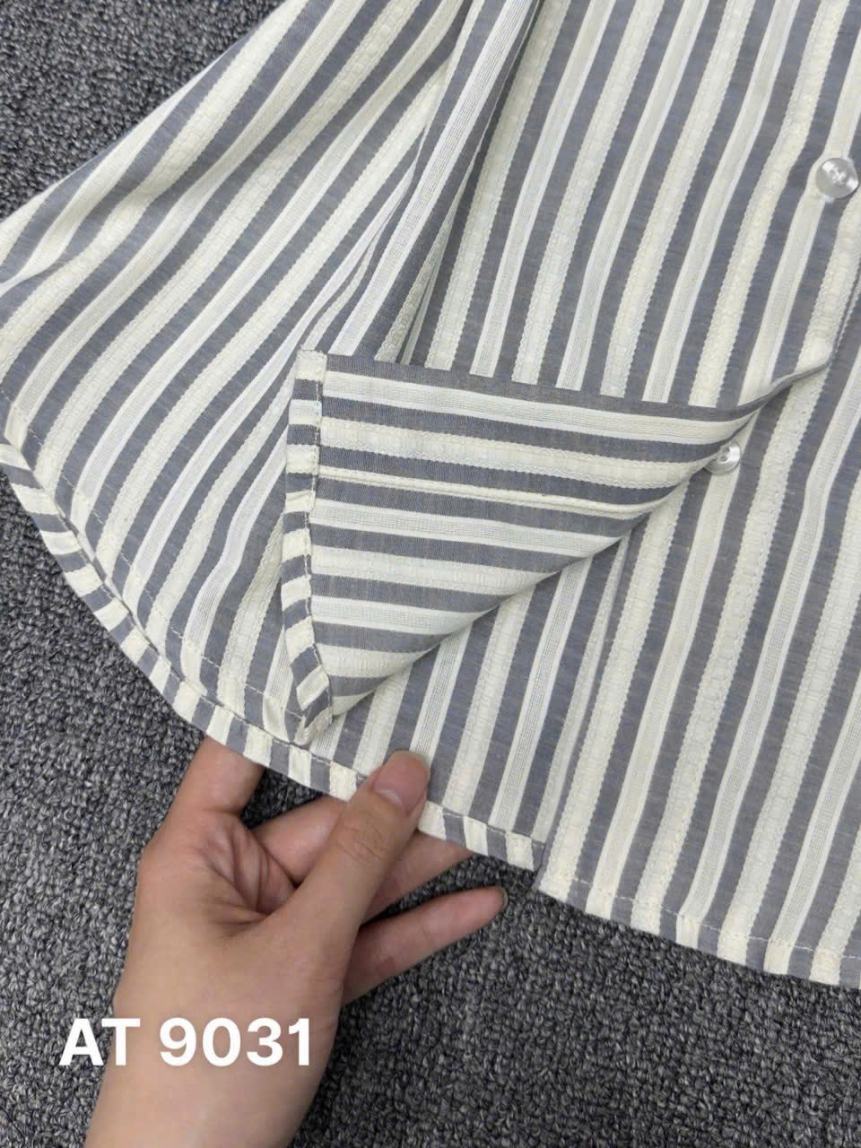 Áo sơ mi sọc có túi kiểu bigsize AT9031 dành cho nàng béo mập từ 55-90kg_thumbnail_10