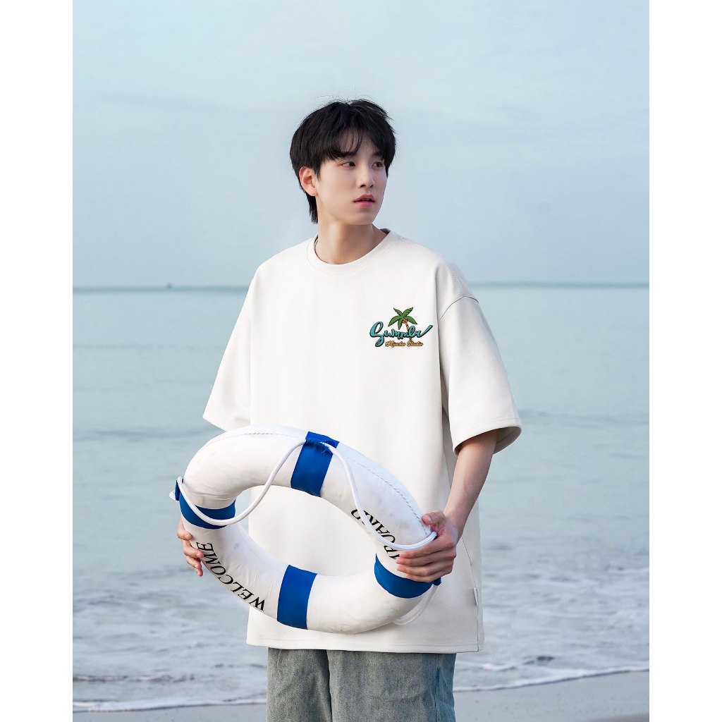 Áo phông nam mùa hè form rộng nhiều màu ATD1033 Miucho Man tay ngắn cổ tròn in mix_thumbnail_4