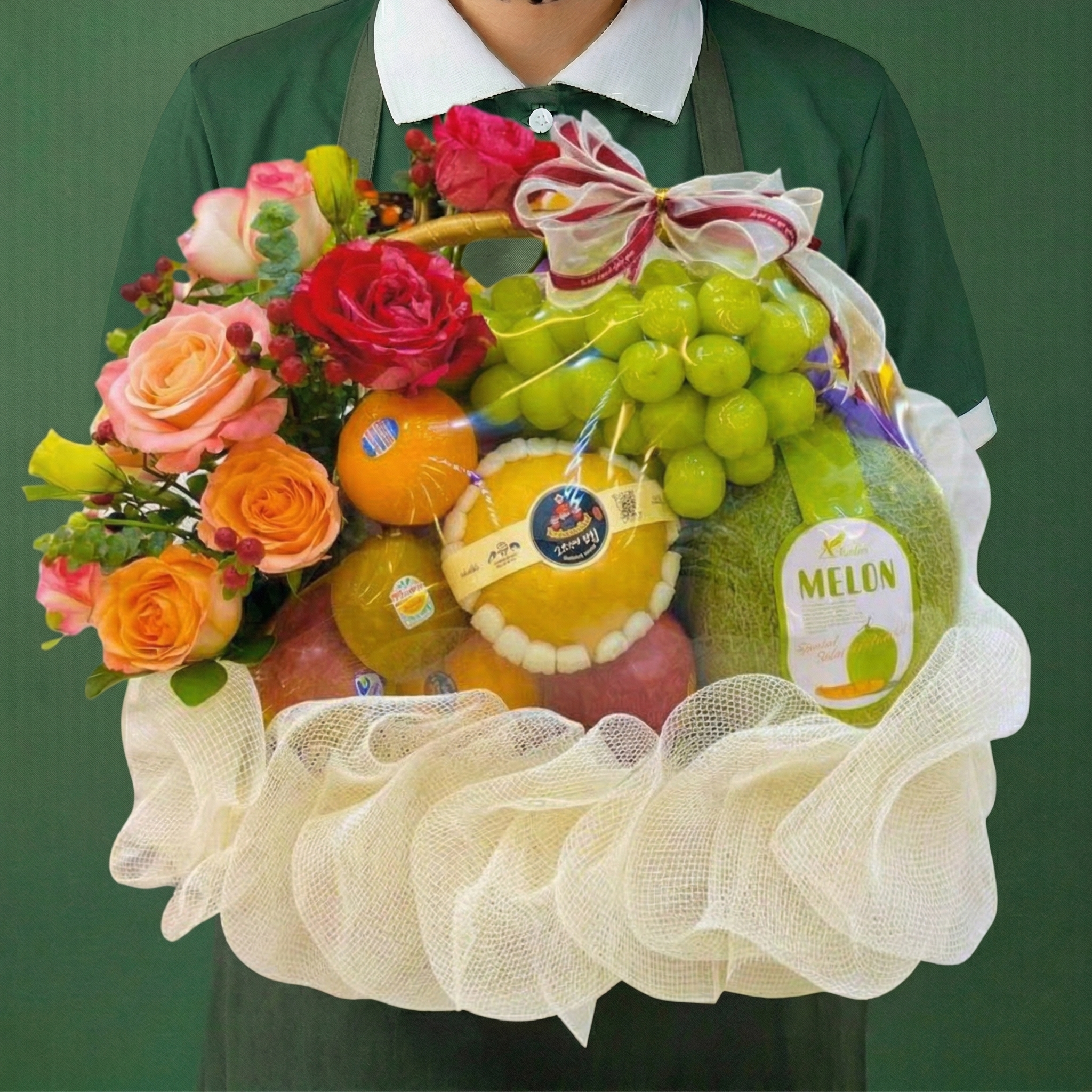 Giỏ hoa trái cây đẹp - GH1601