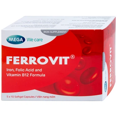 Ferrovit MEGA We care ( 5 vỉ x 10 viên )