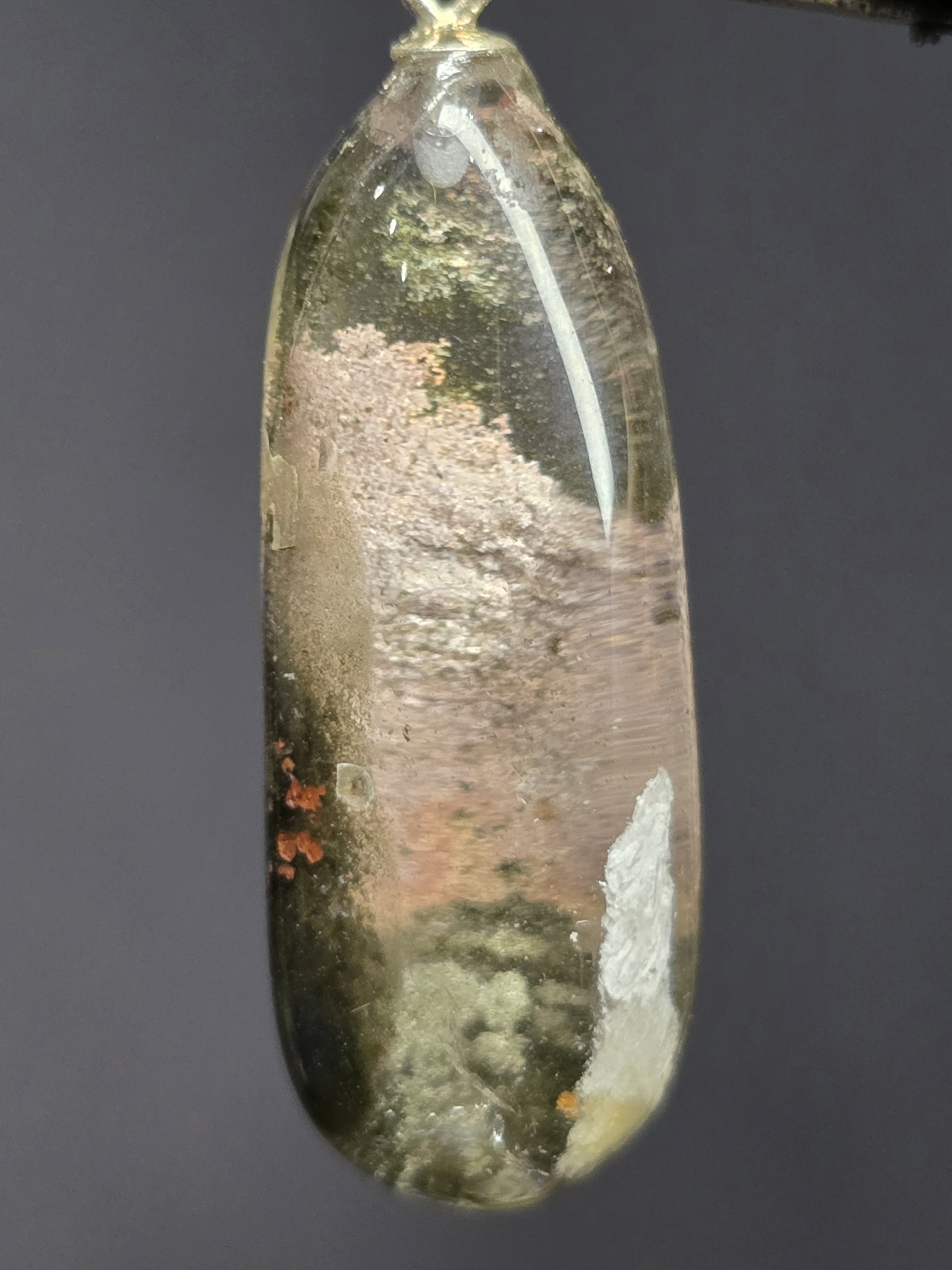 Mặt Vòng Cổ Thạch Anh Ưu Linh Khấu Bạc S925 (CHỈ CÓ MẶT, KHÔNG ĐI CÙNG VÒNG)