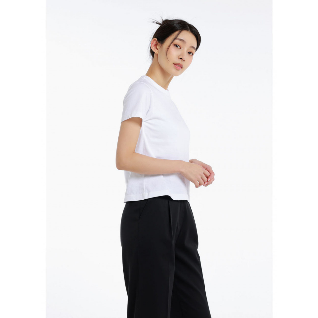 Áo thun baby tee trơn ABT01 Miucho vải cotton cổ tròn in basic_thumbnail_8