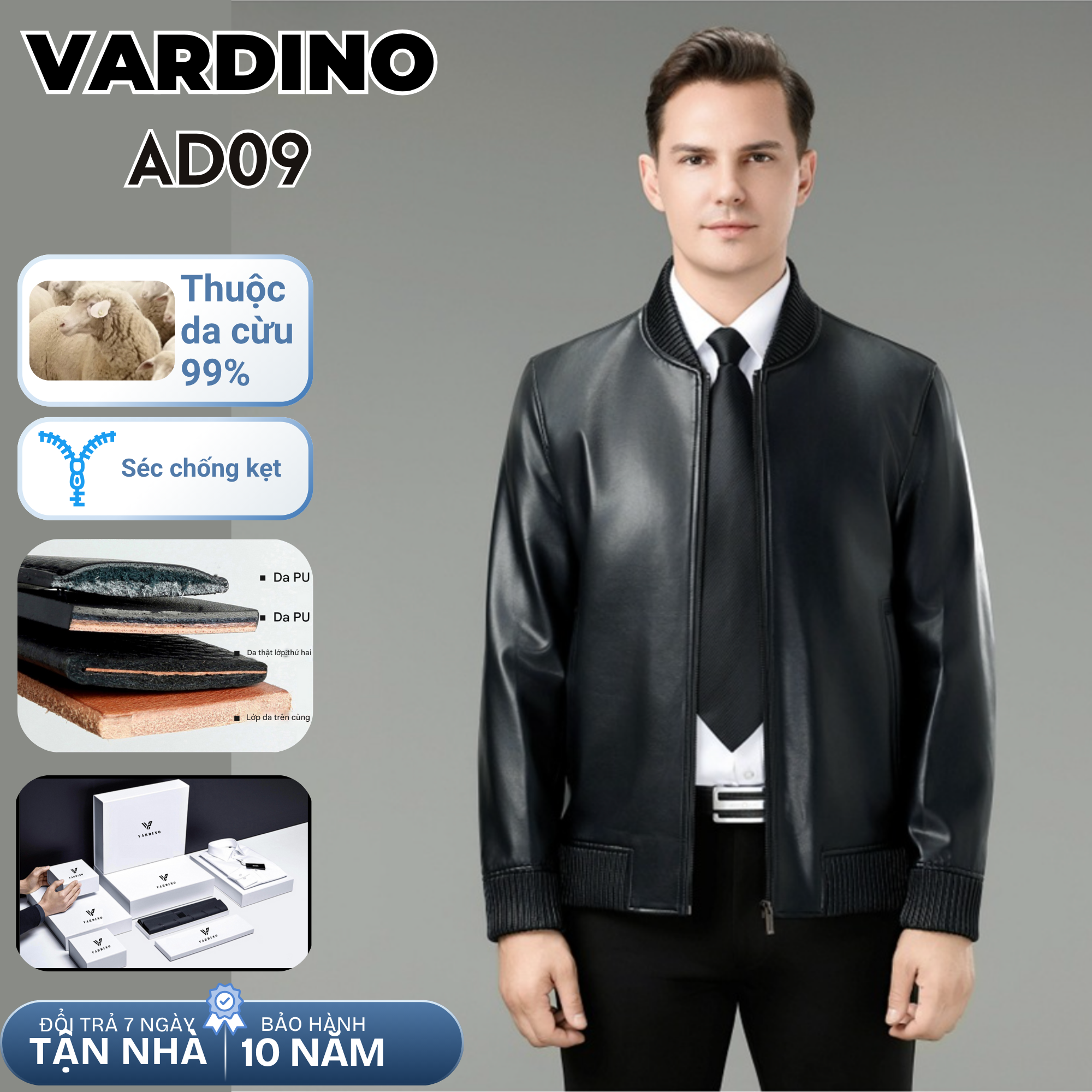 Áo khoác nam Vardino AD09