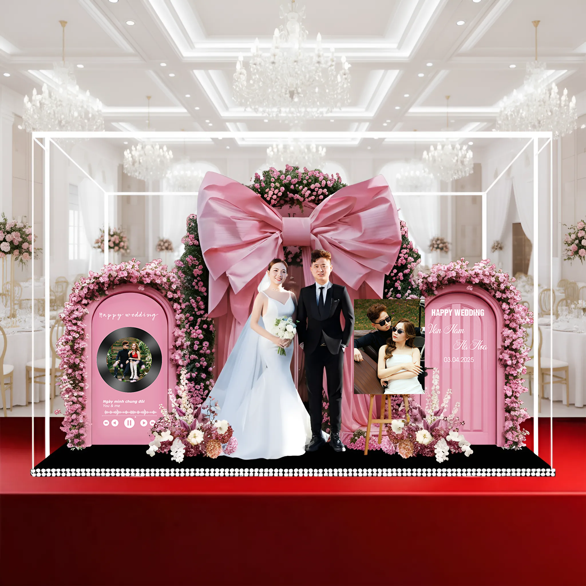 Standee Đám Cưới – Mô Hình Mica 3D Trang Trí, In Ảnh Theo Yêu Cầu, Quà Cưới Decor (Tặng Hộp+ Túi) - Size tính theo chiều ngang_thumbnail_22