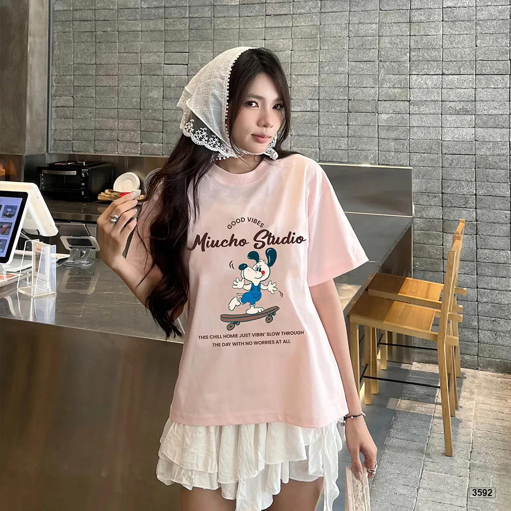 Áo thun boxy hoạt hình mẫu mới Miucho Studio 3592_thumbnail_2