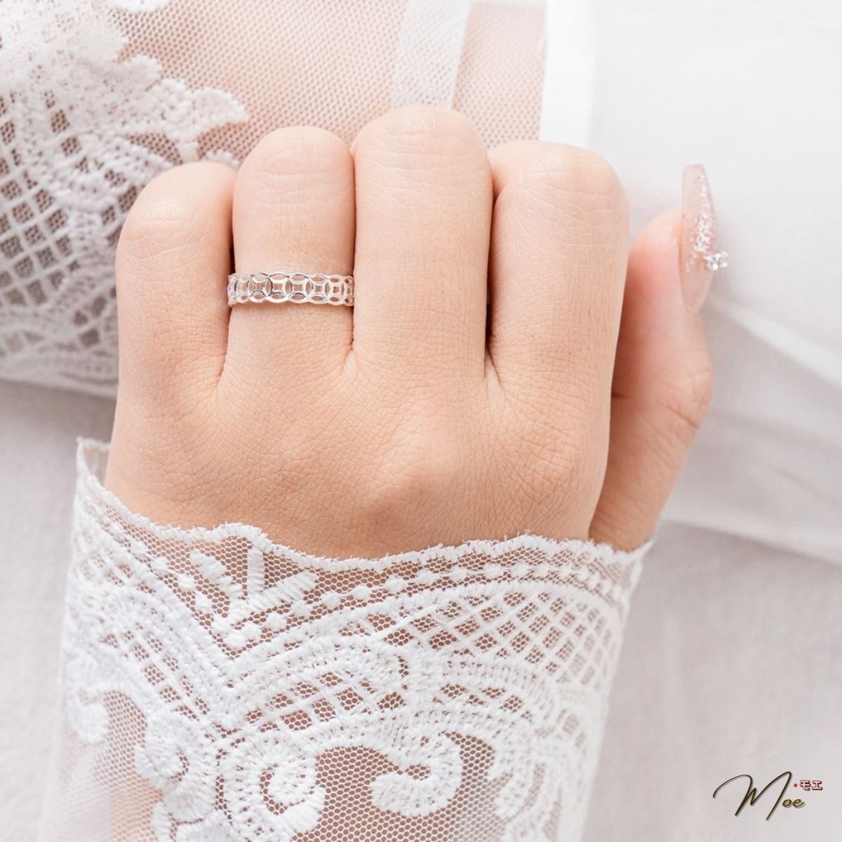 N151 - Nhẫn kim tiền liền trơn basic_thumbnail_4