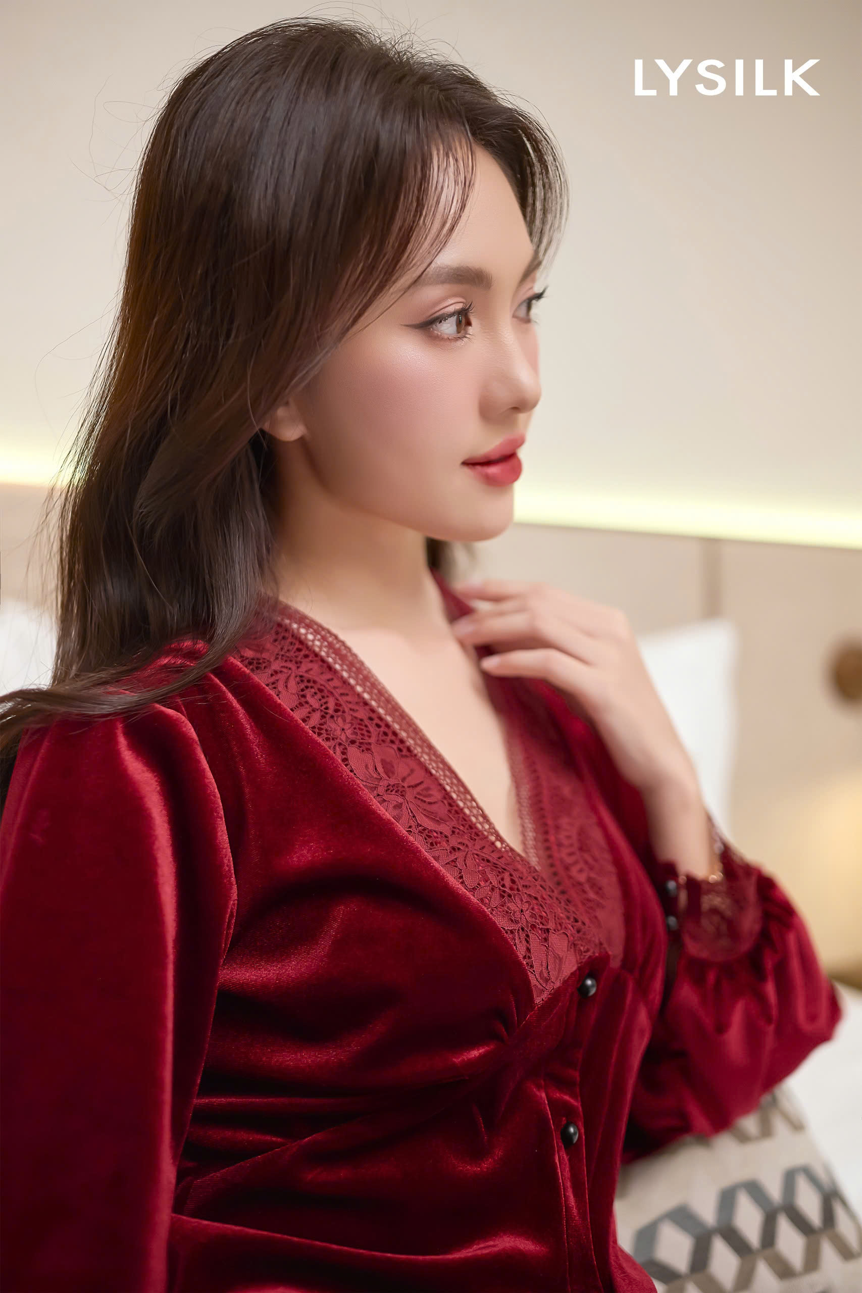 Bộ nhung áo dài, quần dài BN578_thumbnail_2