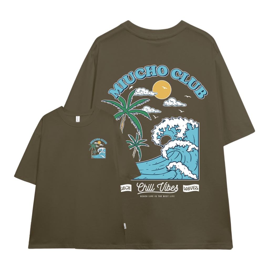 Áo phông nam mùa hè đi biển form rộng nhiều màu ATD1034 Miucho Man tay ngắn cổ tròn in mix_thumbnail_19