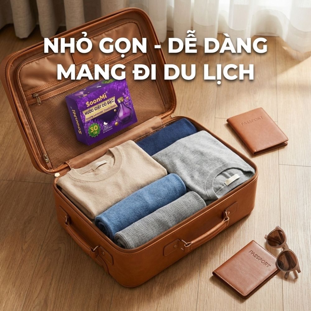 Nước Giặt Cô Đặc SoonMi Hương Lavender lưu hương lâu nhỏ gọn bỏ vali du lịch, khử mùi xe hơi, thơm tủ áo_thumbnail_11