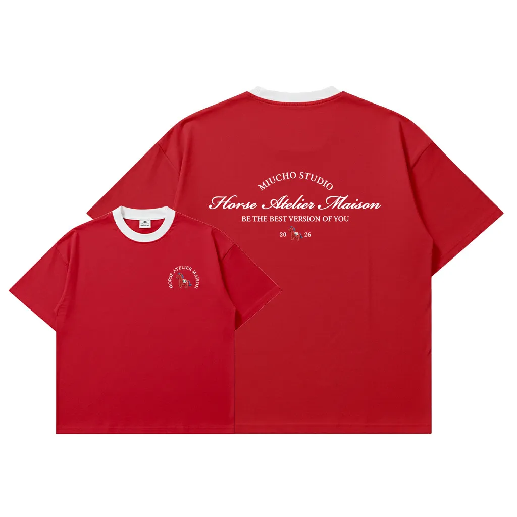 Áo thun tết basic form boxy phối cổ Miucho vải mềm mại thoáng mát tôn dáng 2975_thumbnail_9