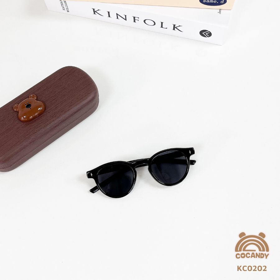 Kính COCANDY ĐEN mắt ĐEN + hộp gấu gỗ_thumbnail_0