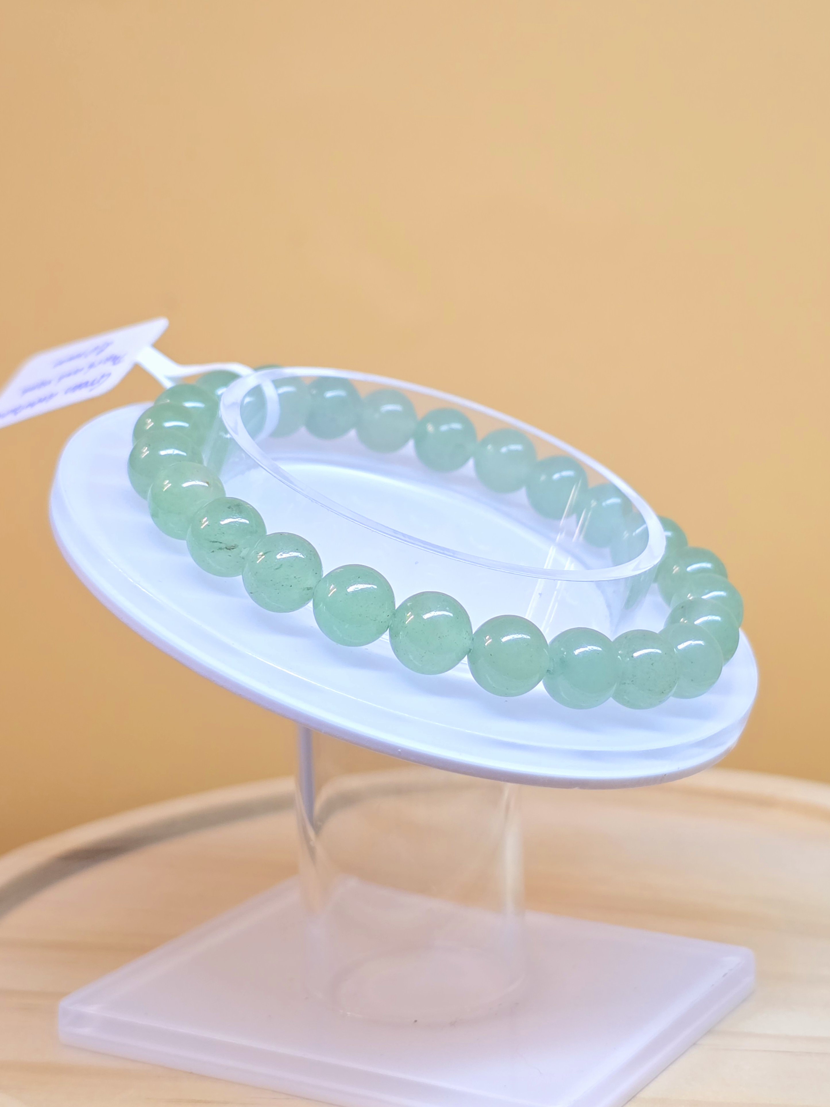 Vòng Tay Đá Thạch Anh Xanh Green Aventurine Ngọc Đông Linh