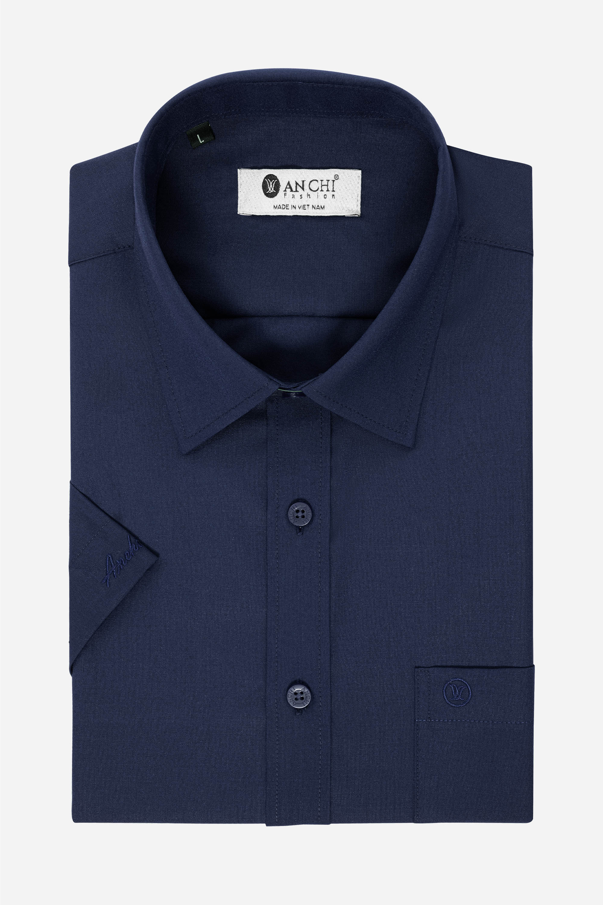 Sơ Mi Trơn Cộc Tay Nam Trung Niên Chất Liệu Cotton Nhập Khẩu Màu Đỏ Đô_thumbnail_33