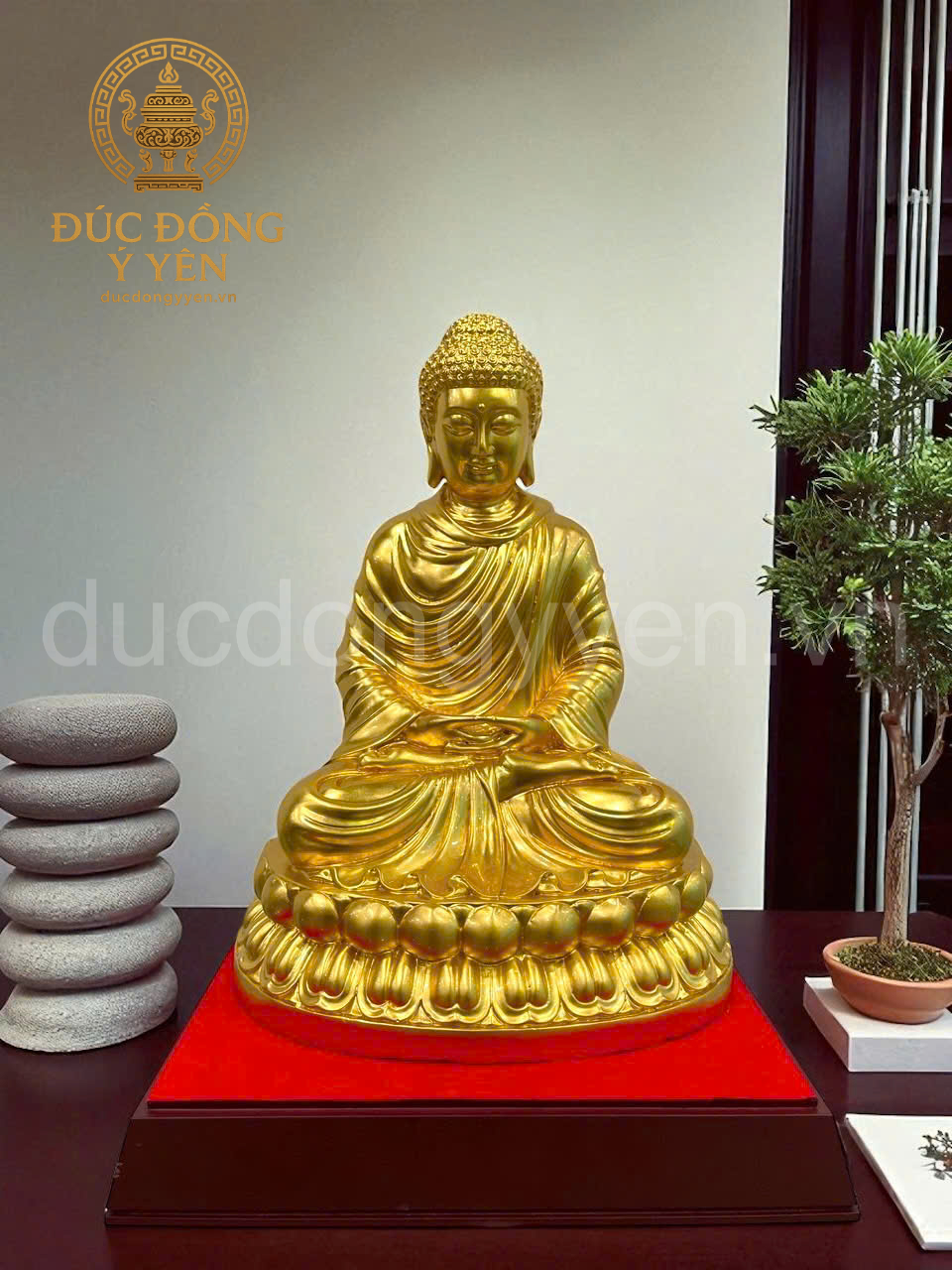 Tượng phật thích ca thiếp vàng 9999