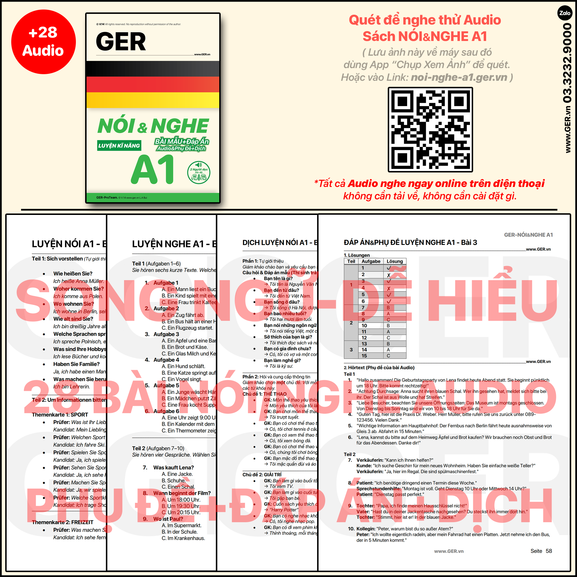 Nói&Nghe Tiếng Đức A1