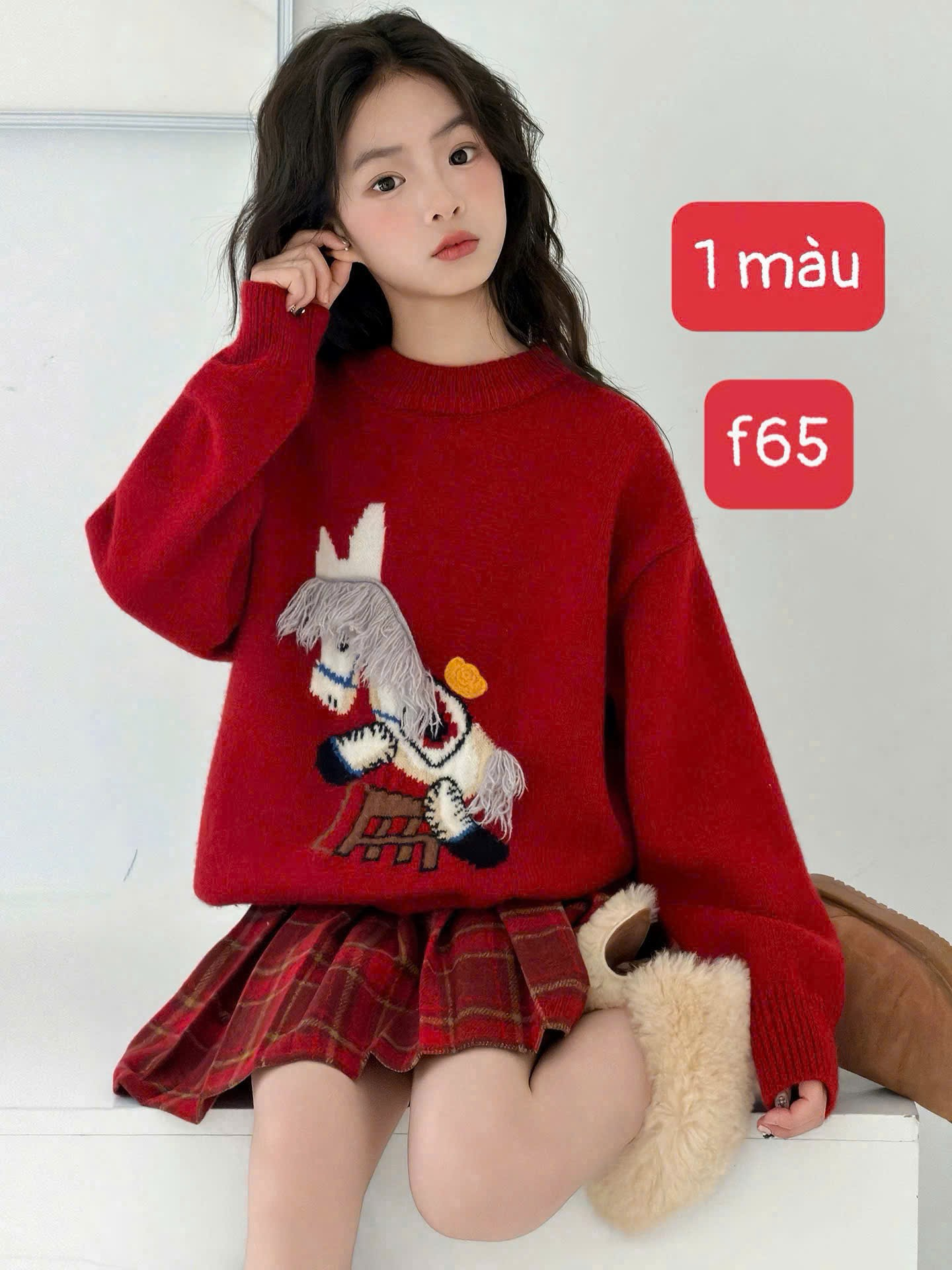 [F65] Bộ cv ngựa xù TENO dành cho bé gái 22-52kg