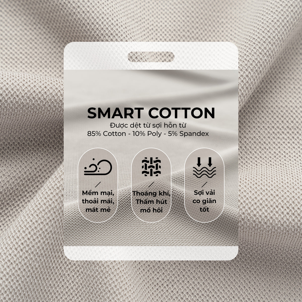 Áo Polo Nam Symbol Màu Be và thông tin chi tiết