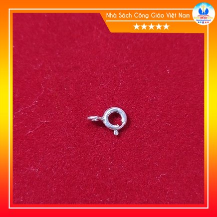 Móc khoá bạc tròn, phụ kiện thay khóa lắc tay, dây chuyền_thumbnail_0