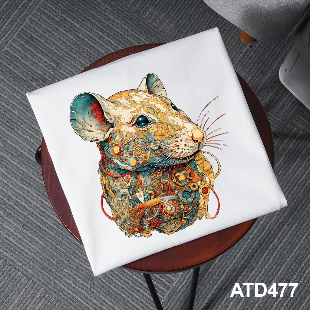 Áo thun nam form rộng 12 con giáp tuổi Tí ATD477 Miucho Iconic cotton cổ tròn in graphic_thumbnail_8