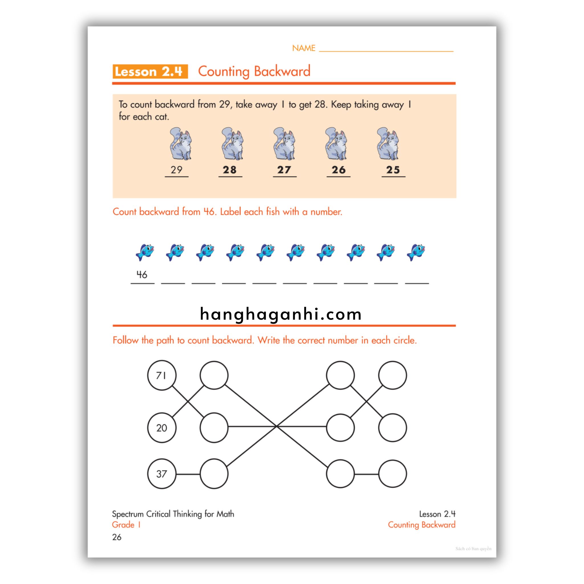 Sách Spectrum Critical Thinking for Math Workbook Grade 1_thumbnail_14