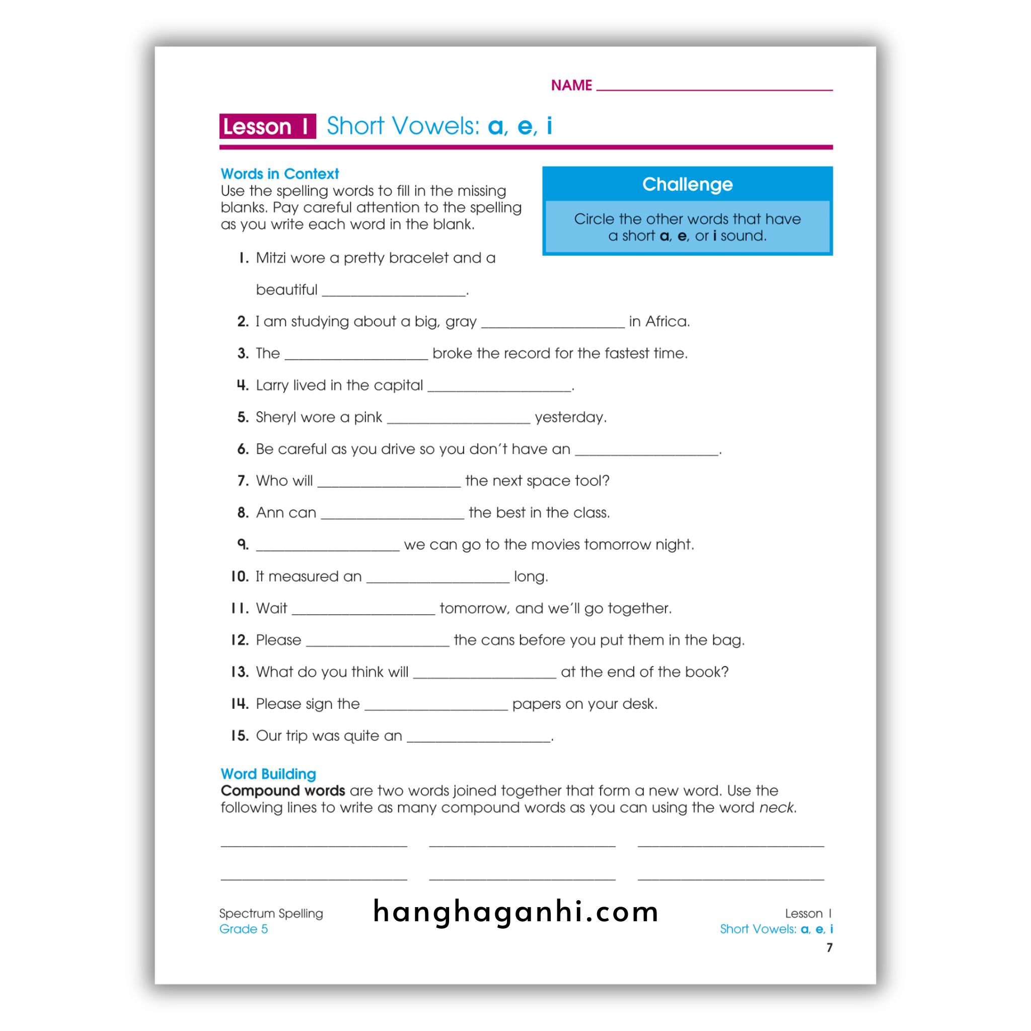 Sách Spectrum Spelling Workbook Grade 5_thumbnail_5