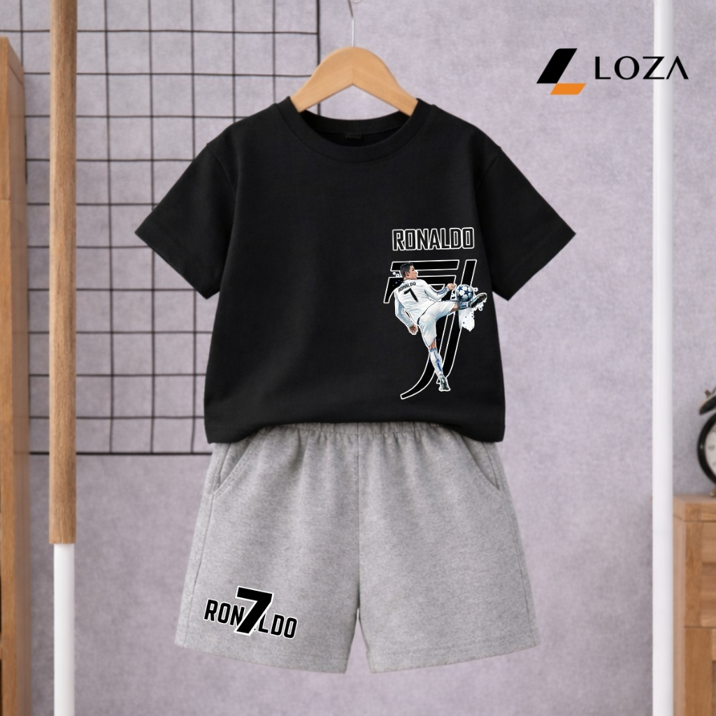 Set đồ bé trai hình Ronaldo 7 - Loza Kids SB649