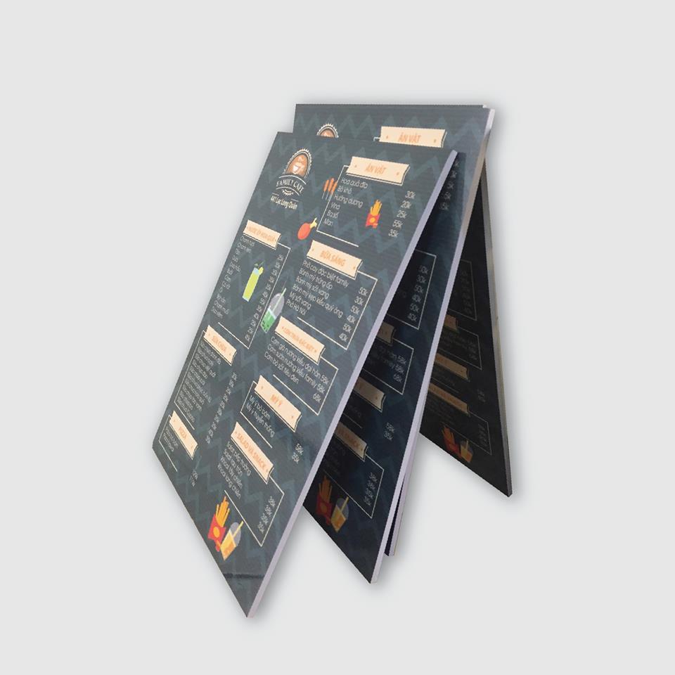 In Thực Đơn - Menu