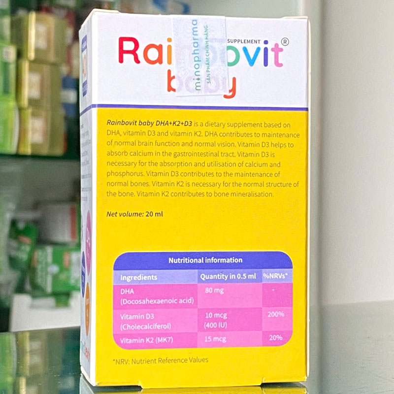 Rainbovit Baby DHA + K2 + D3 - 20 ml_thumbnail_2