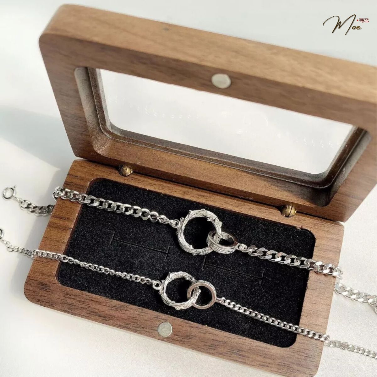 ĐT44 - Lắc tay đôi tròn lồng gai vĩnh cửu