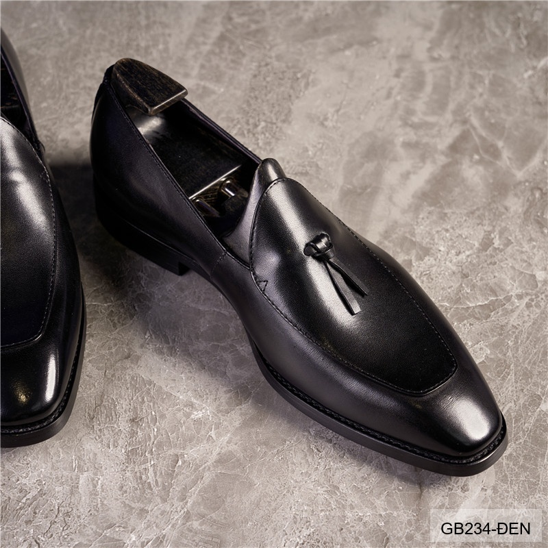 GB234 - Giày Nam Lười Da Bò Thời Trang Hàn Quốc Đế Cao Su Thoáng Khí_thumbnail_0