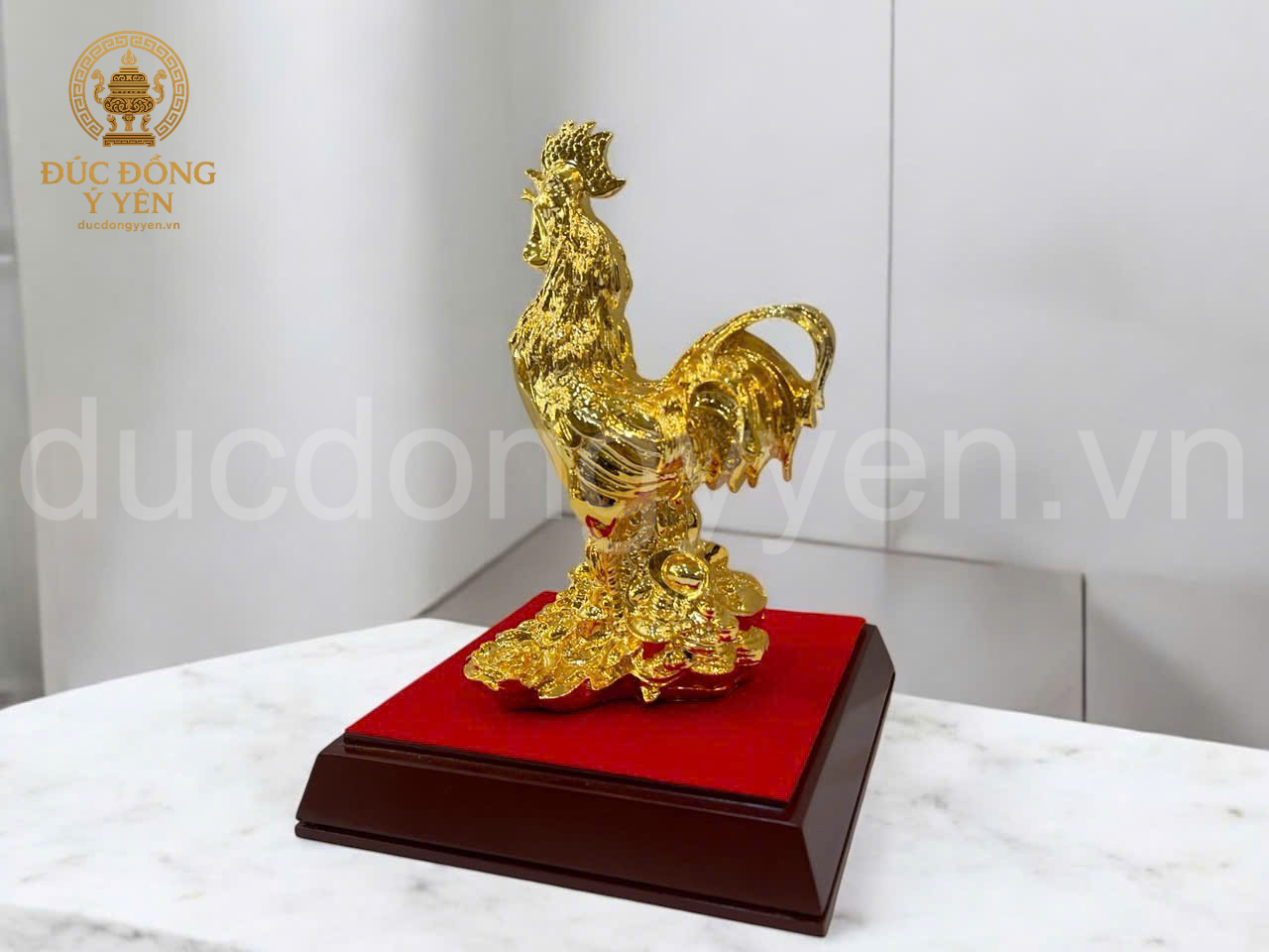 Tượng gà mạ vàng _thumbnail_1