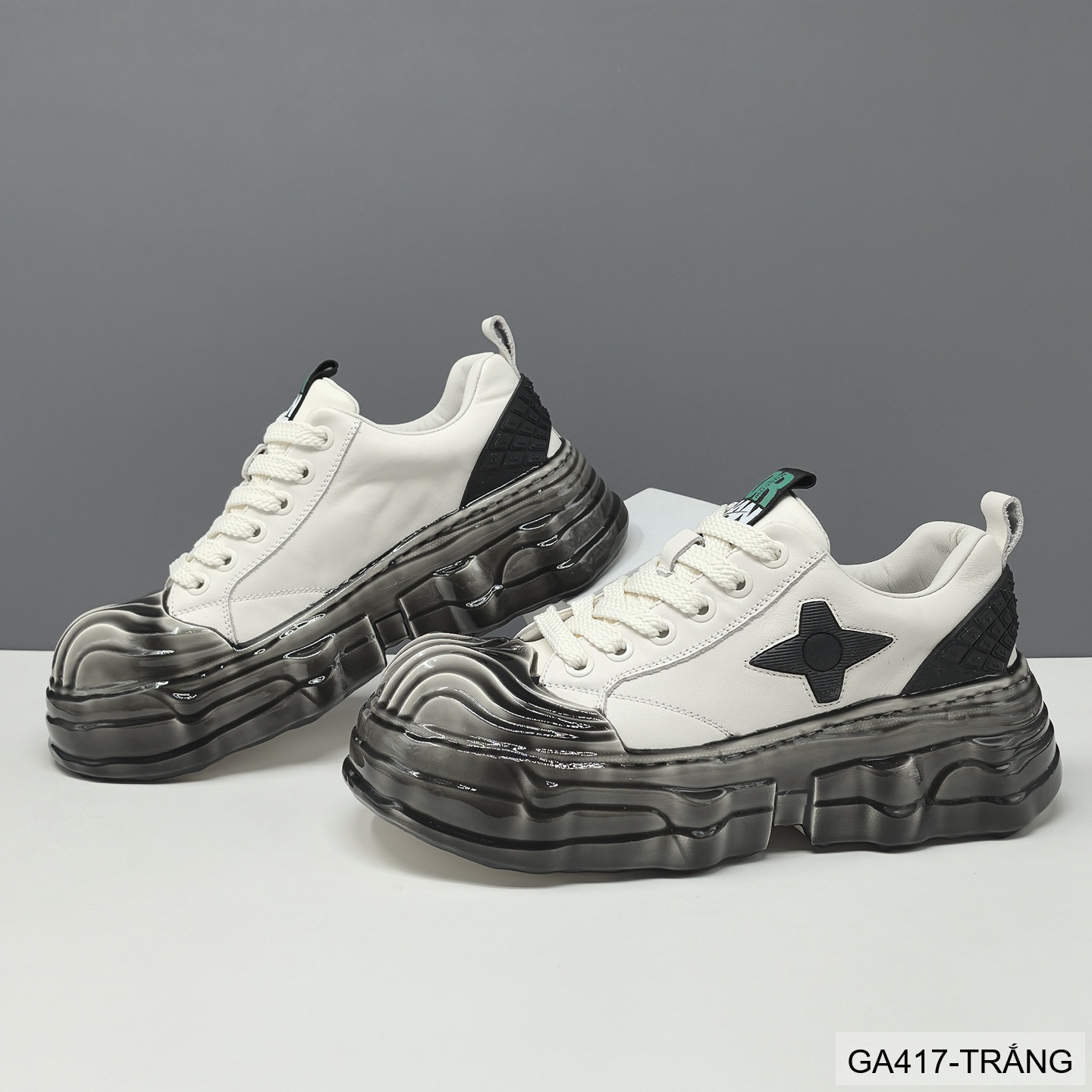 GA417 - Giày Sneaker Nam Đế Dày Tăng Chiều Cao Phong Cách Thời Trang Hàn Quốc