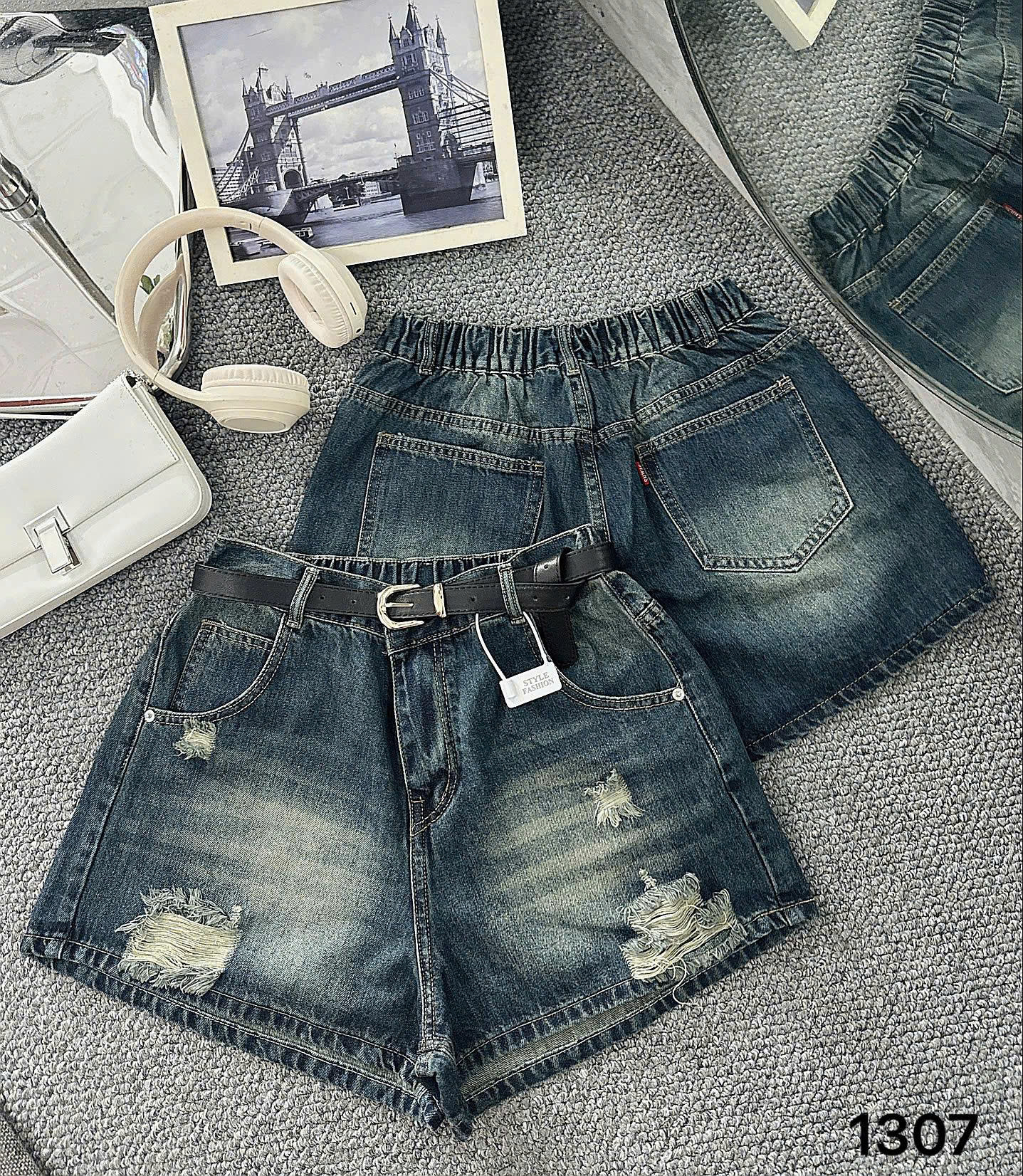 Quần short lưng thun rách bigsize QSJ1307 dành cho nàng béo mập từ 55-90kg_thumbnail_6