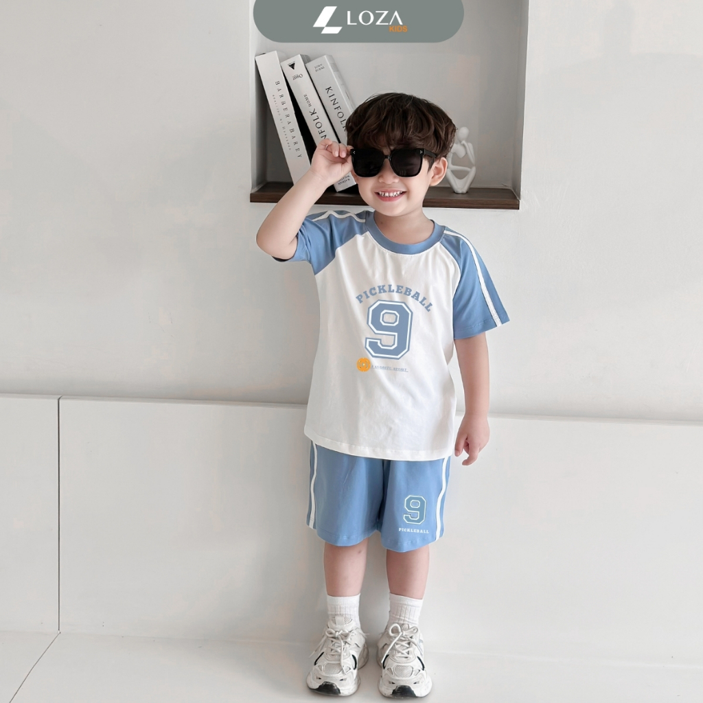 Bộ đồ bé trai in chữ 'Pickleball 9'- Loza BF338_thumbnail_0
