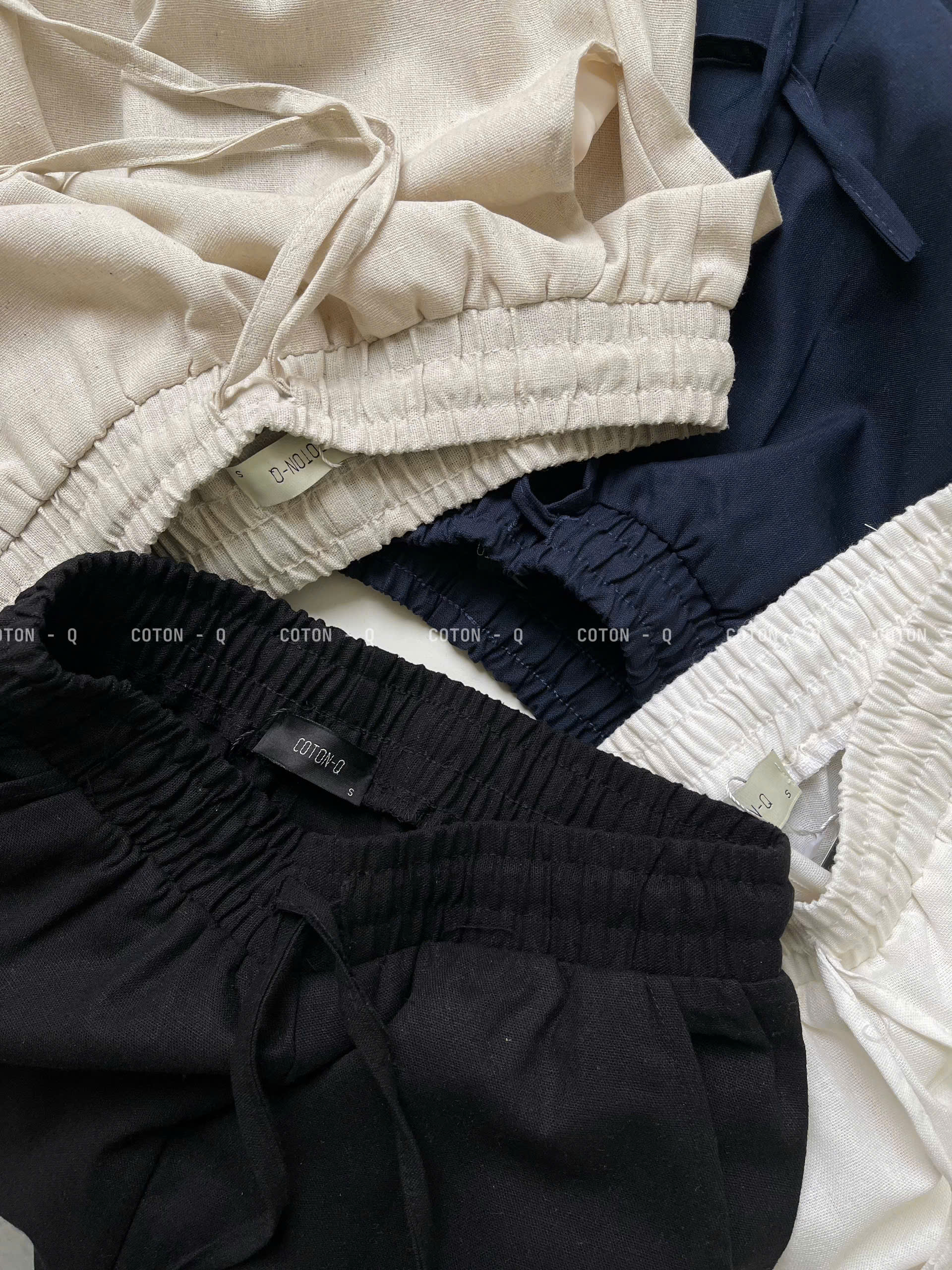 Quần linen lưng thun ( ĐEN )_thumbnail_12