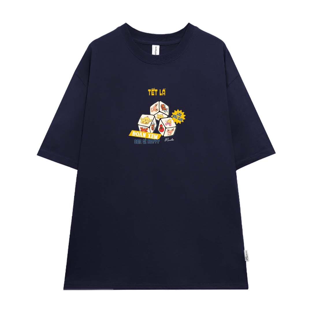 Áo thun TẾT LÀ form rộng cổ tròn chất vải cotton 4c thoáng mát Miucho BST in mix_thumbnail_27