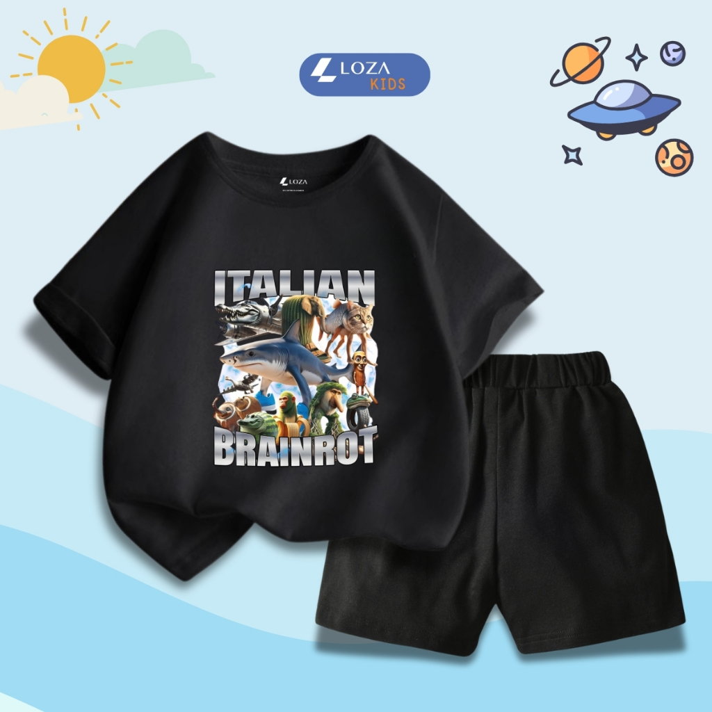 Bộ đồ bé trai in ITALIAN BRAINROT -  Loza Kids SB382_thumbnail_5