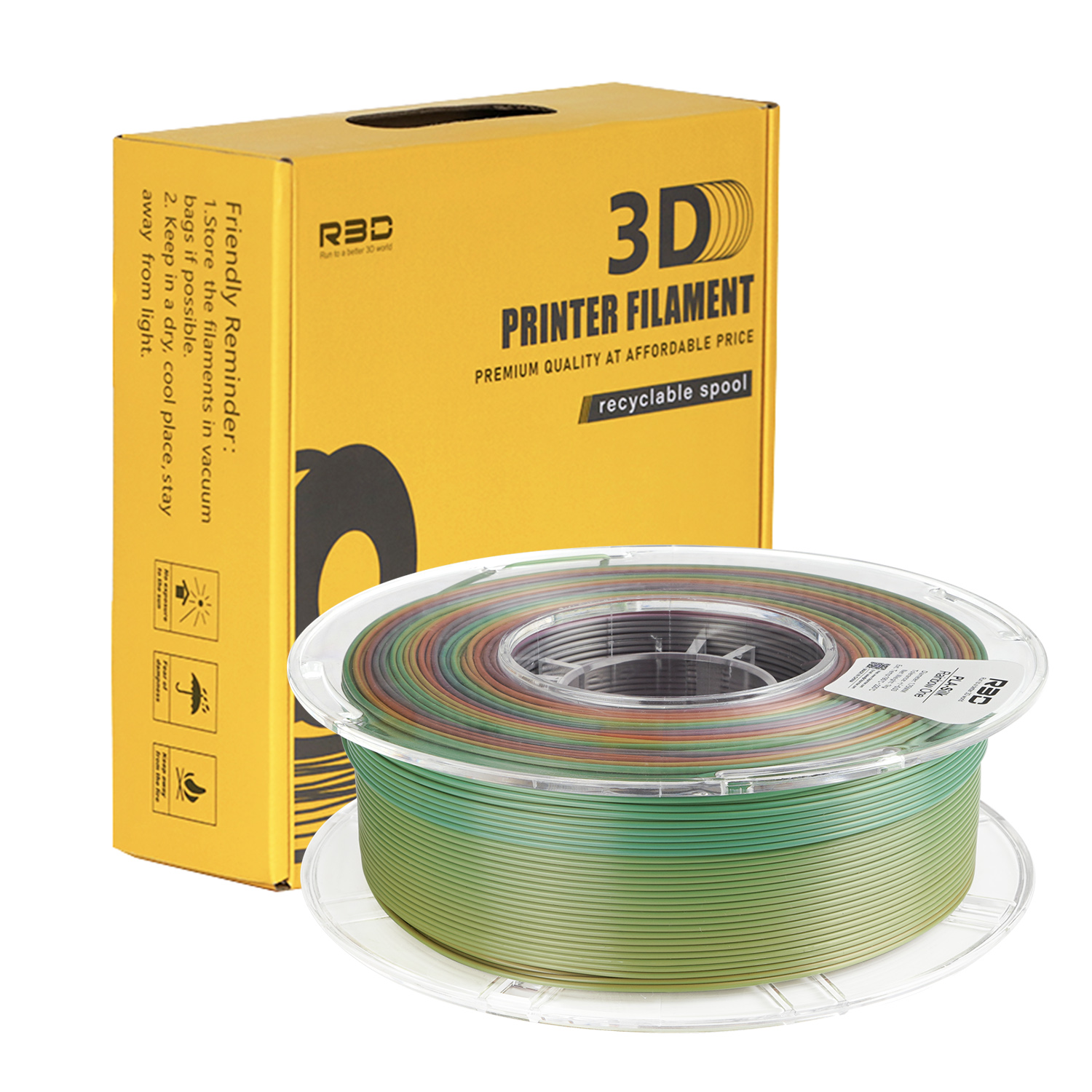 R3D PLA Silk [Rainbow 1] 1kg