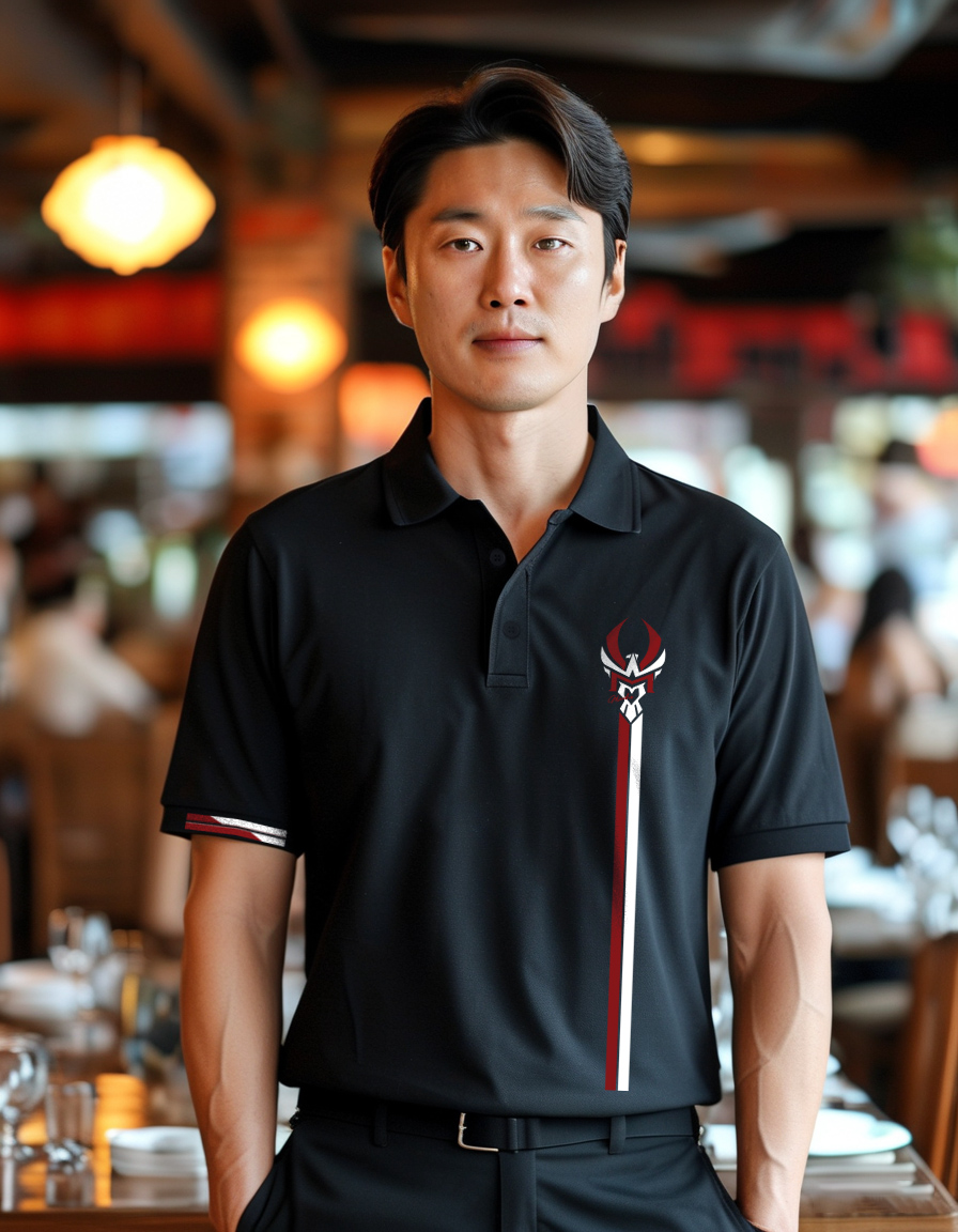 Áo polo nam form vừa 1866 Miucho Iconic vải cá sấu đứng form thoáng mát in artwork_thumbnail_6