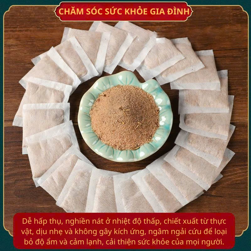 Bột Ngải Cứu Ngâm Chân Thảo Dược Giúp Giảm Căng Thẳng Túi Lọc Đông Y, Thải Độc, Giảm Nhức, Tê Chân, Hôi Chân SET 30 TÚI_thumbnail_7