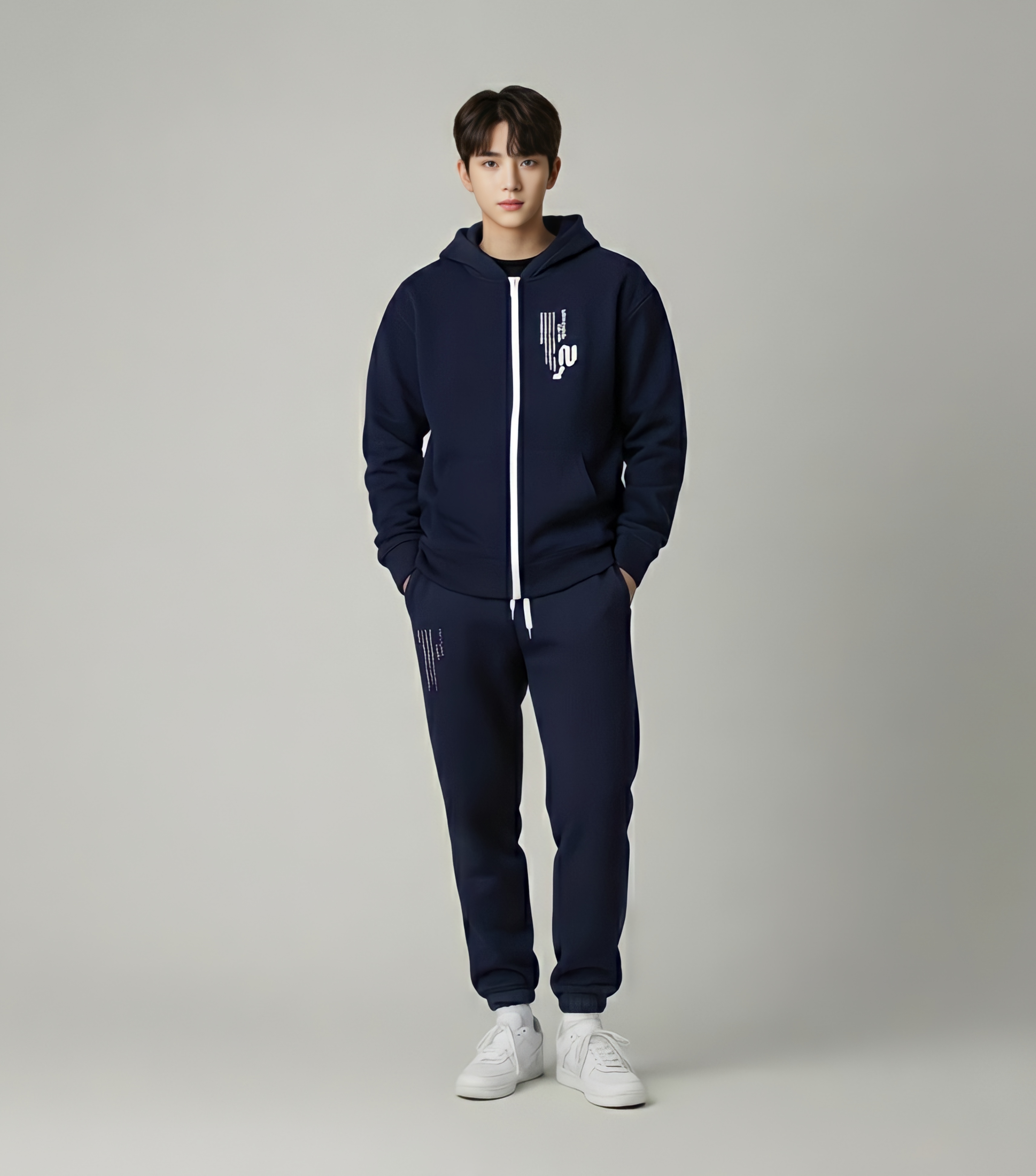 Áo khoác nỉ navy in chữ trắng_thumbnail_1