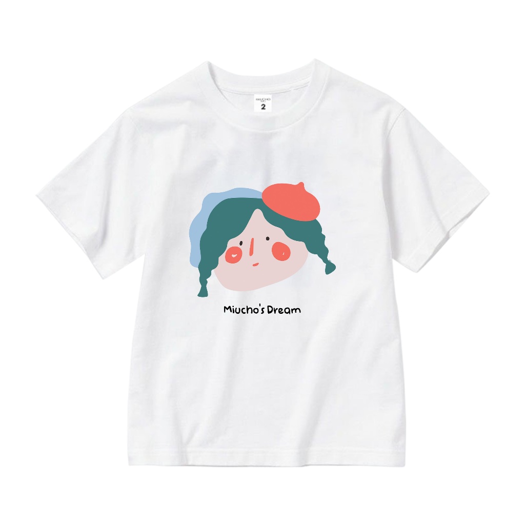 Áo thun dễ thương cho bé gái form rộng AED655 Miucho Kid 100% vải cotton thoáng mát basic_thumbnail_8