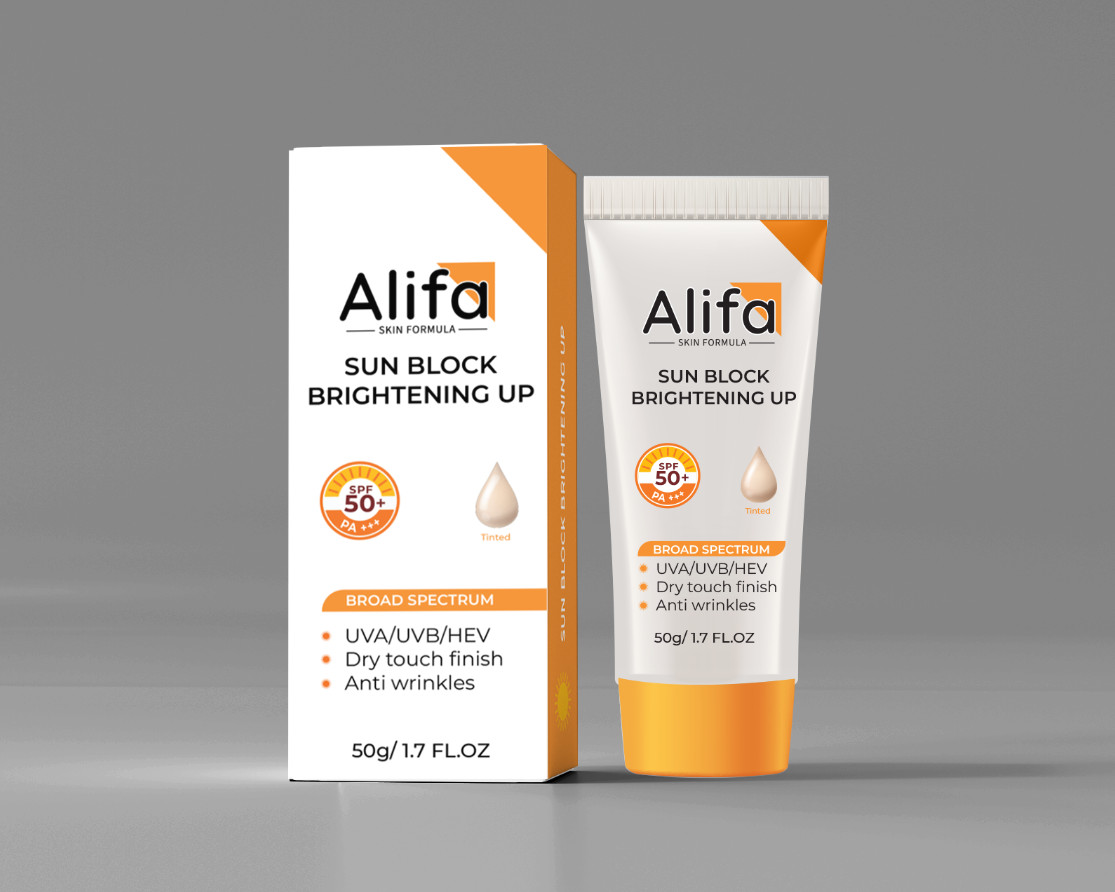KCN nâng tone Alifa Sun Block Brightening Up SPF50+ PA+++ 50g