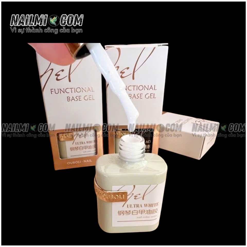 Sơn gel lẻ - màu trắng - OUBOLI 15ml