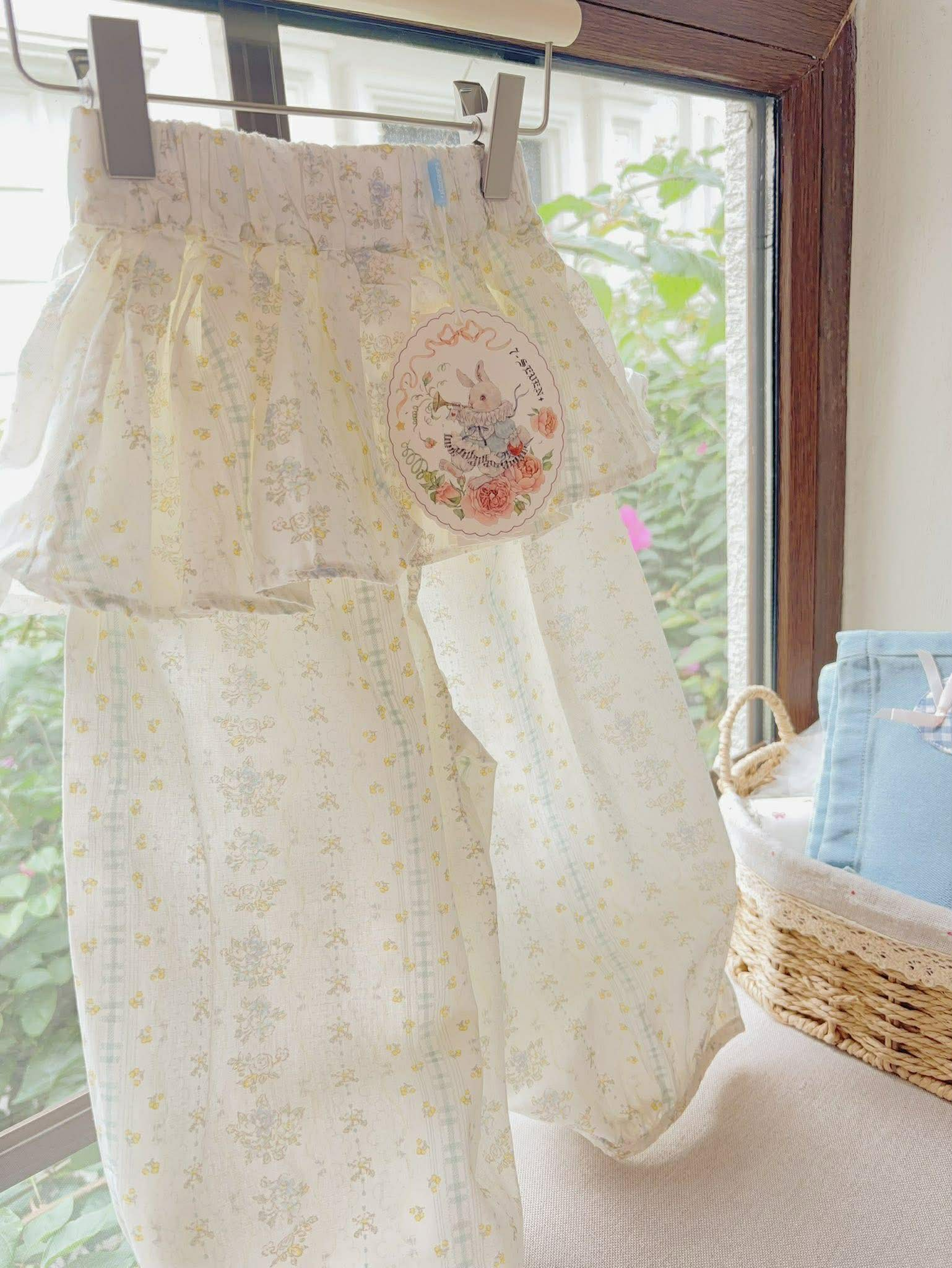 (H58) Quần thô hoa nhí cạp bèo hãng Seven_thumbnail_0